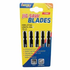 Safeline T118A 75mm Jigsaw blades - Pack of 5