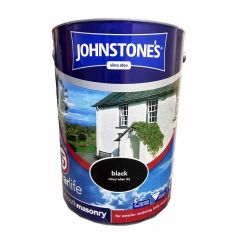 Johnstones Smooth Masonry Paint - Black 5L