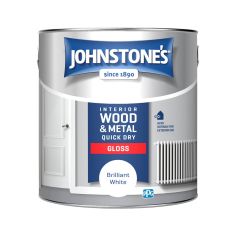 Johnstone's Quick Dry Gloss - Brilliant White 2.5L