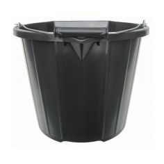 Heavy Duty 3 Gallon Black Bucket 