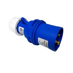 PowerMaster Blue 16Amp 240V 2P+E CEE 3Pin Industrial Plug