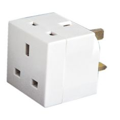 2 Way 13 Amp Plug Adaptor