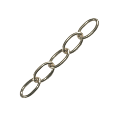 Oval Chrome Chain 5/8" (Price per metre)