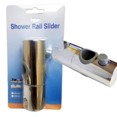 Shower Rail Slider - Chrome 25mm