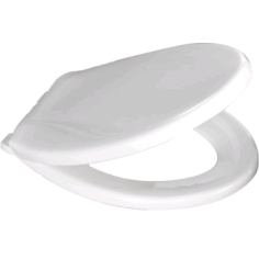 White Antibacterial Toilet Seat