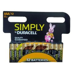 Duracell Simply AAA Batteries - Pack Of 12