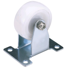 50mm Diameter Fixed Plate Fixing - Nylon Wheel Castors