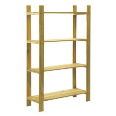 4 Tier Shelf Unit Natural