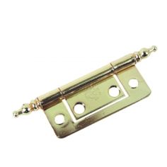 50mm Finial Flush Hinge - Brass