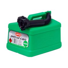 CarPlan Plastic Unleaded Petrol Can - Green 5L