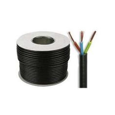Black 3 Core Electrical Flex Cable - 1.5 sqmm - Price Per Metre