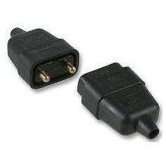 10 Amp 2 Pin Resilience Flex Connector Black