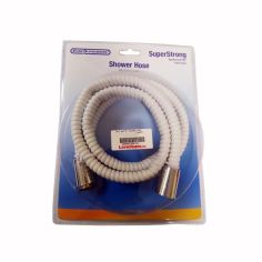 EuroShowers Super Strong Reinforced PVC Shower Hose - White