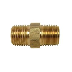 Brass Hex Nipple - 1/4"