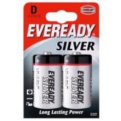 Eveready D R20s Silver Seal Batteries - 2 pack