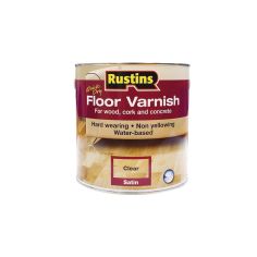 Rustins Quick Drying Floor Varnish Clear Satin 2.5L