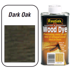 Rustins Wood Dye For Interior & Exterior - Dark Oak 1L
