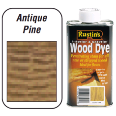 Rustins Wood Dye For Interior & Exterior - Antique Pine 250ml