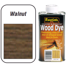 Rustins Wood Dye For Interior & Exterior - Walnut 1L