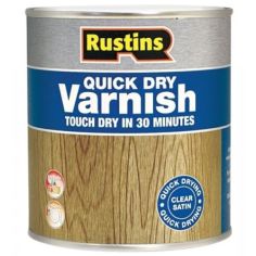 Rustins Quick Drying Varnish 1lt Satin Clear