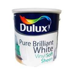 Dulux Vinyl Soft Sheen Paint - Pure Brilliant White 2.5L