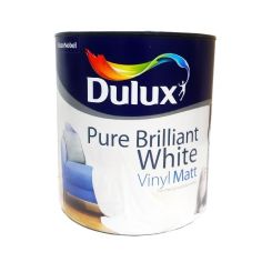 Dulux Vinyl Matt Paint - Pure Brilliant White 1L