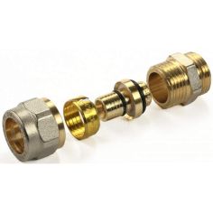 Multilayer Compression Connector Male 20 mm x 1/2 