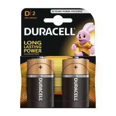 Duracell Long Lasting Power D Battery - Pack of 2