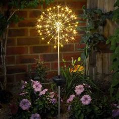 StarBurst Solar Stake - 120 LED Warm White