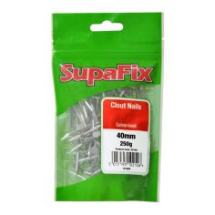 SupaFix Galvanised Clout Nails - 40mm 250g