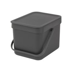 Brabantia Grey Sort & Go Waste Bin - 6L