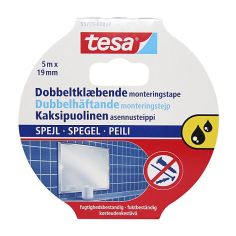 Tesa Powerbond Double-Sided Mirror Mounting Tape - 5m x 19mm