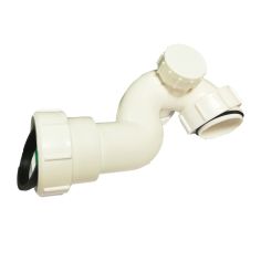 White Bath Trap Pipe - 40mm