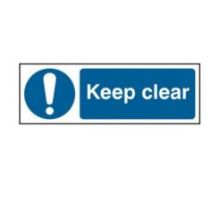 Keep clear - RPVC Sign (300mm x 100mm)