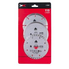 Diamond Blade Set - 3pc 115mm