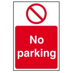 Self-Adhesive Vinyl No Parking Sign - 200 X 300mm