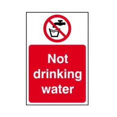 RPVC Not Drinking Water Sign - 200 x 300mm