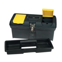 12 1/2" Plastic Toolbox with metal latch