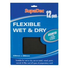 Flexible Wet & Dry Paper Assorted (Pack of 12)