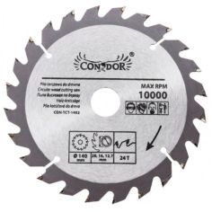 wood saw blade 24 teeth - 140 mm 