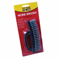 Fit For The Job 4 Row Wire Brush With Grip Handle