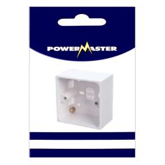 Powermaster 1 Gang 47mm Surface Pattress Box