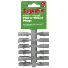SupaFix General Purpose Plasterboard Plugs - No.8 - 24 Pack