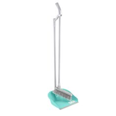 Turquoise Long Handled Dustpan & Brush Set