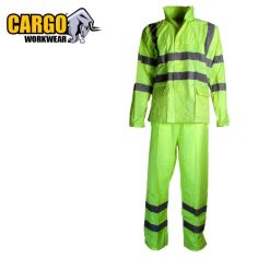Cargo Yellow Hi Vis Two Piece Rainsuit - XL
