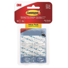 Command 18 Mini Hooks - Value pack 