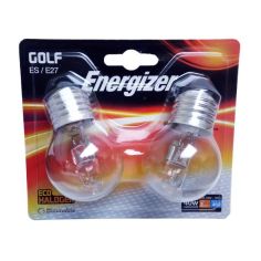 Energizer 33W Eco Halogen Golf ES / E27 Lightbulbs - Pack Of 2