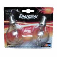 Energizer 33W Eco Halogen Golf E14/ SES Light Bulb - Pack Of 2