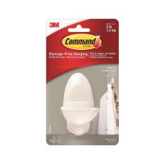 Command™ Hanging Quartz Double Hook - 3lb (1.3kg)