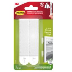 Command X-Large Picture Hanging Strips White - 9kg